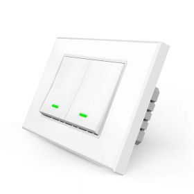 Switch Inteligente SAT SI2BB 2 Botones Serie A Blanco