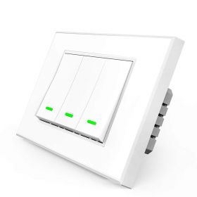 Switch Inteligente SAT SI3BB 3 Botones Serie A Blanco
